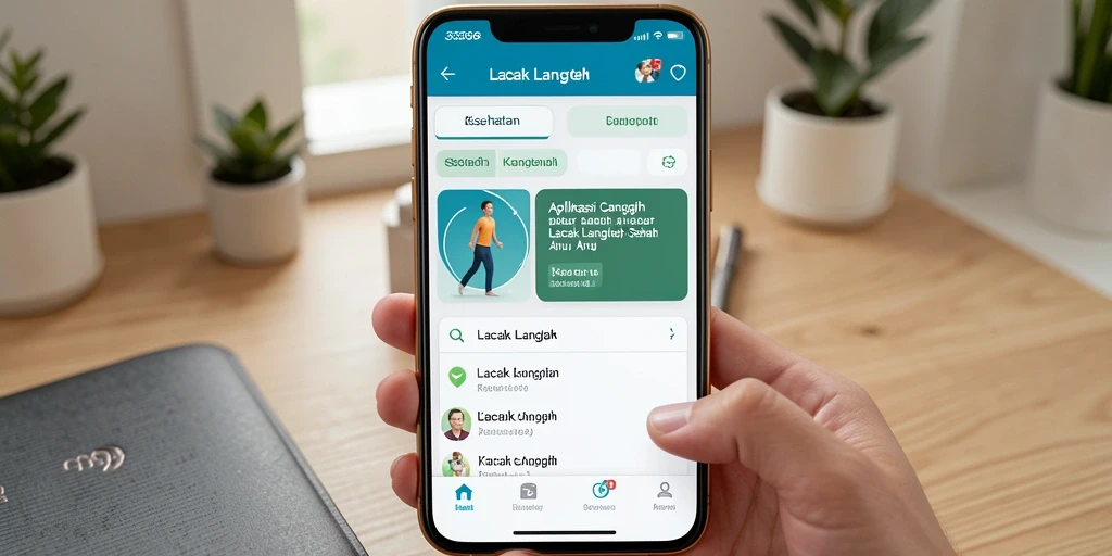 Antarmuka aplikasi Lacak Langkah 333666 yang menarik dan informatif.