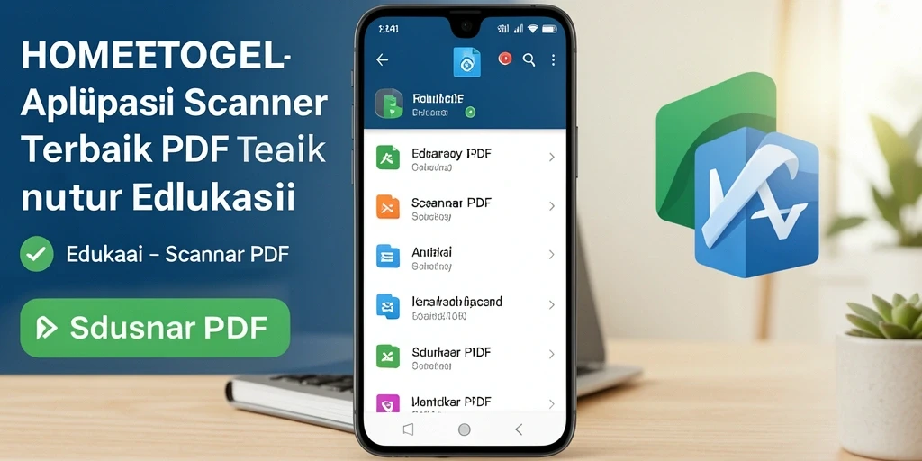 Antarmuka HOMETOGEL yang user-friendly untuk Scanner PDF.