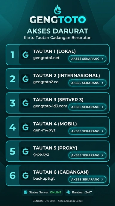 Tampilan link alternatif gengtoto